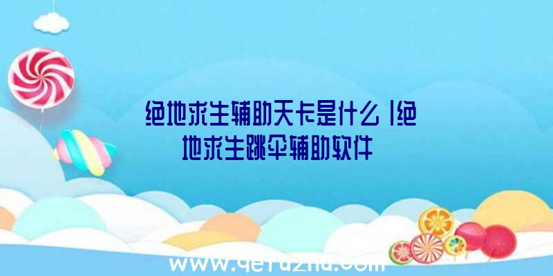 「绝地求生辅助天卡是什么」|绝地求生跳伞辅助软件
